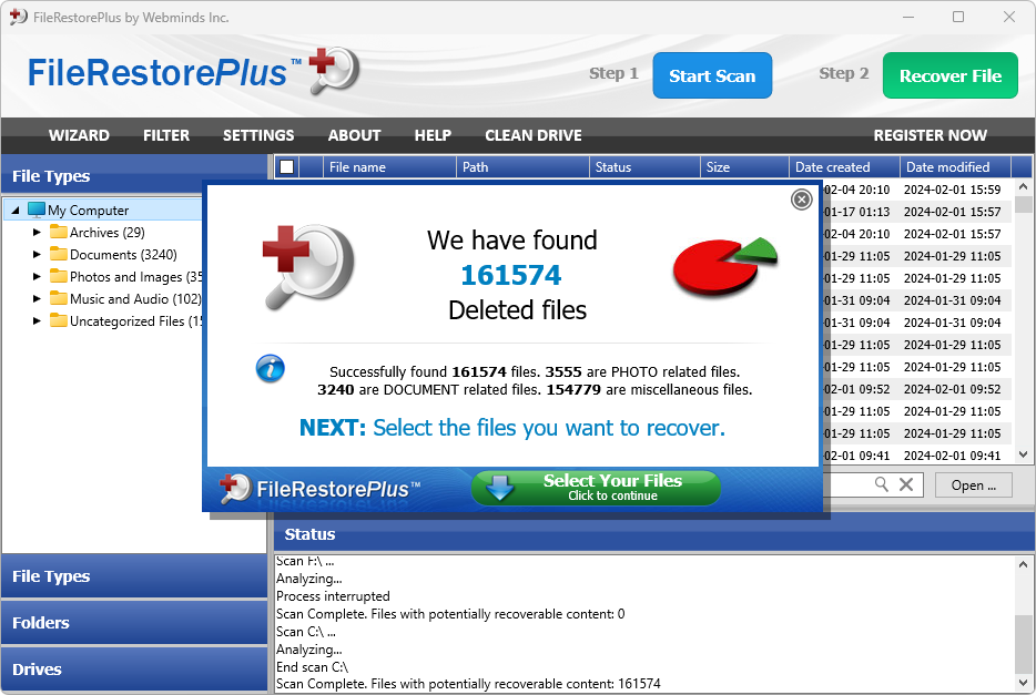 FileRestorePlus Recover File